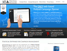 Tablet Screenshot of mypoliticalmanager.com